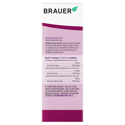 Brauer Sore Throat Spray Kids 50ml