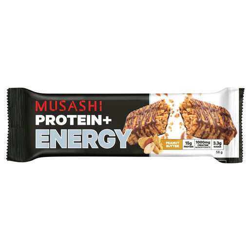 Musashi Protein + Energy Bar Peanut Butter 58g