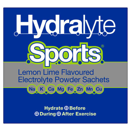 Hydralyte Sports Lemon Lime 12 Sachet