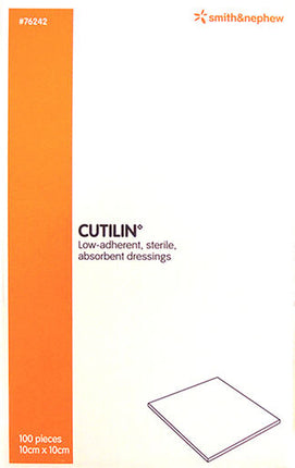 Cutilin Low-adherent absorbent dressing Sterile 10cm x 10cm Single
