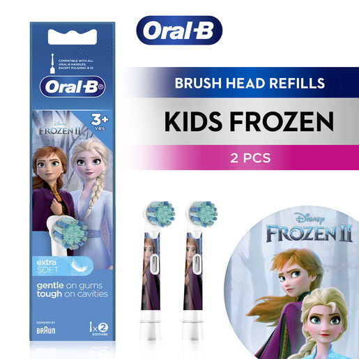 Oral-B Kids Frozen 3+ Years Replacement Brush Head 2 Pack