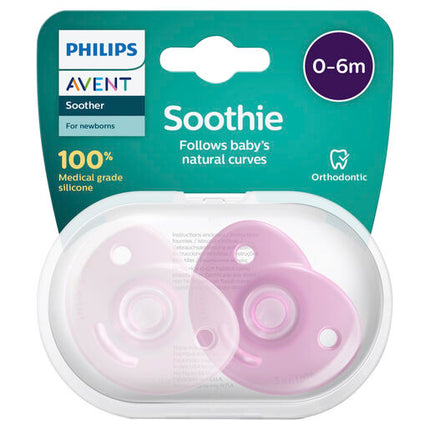 Avent Soothie 0-6 months Pink 2-pack