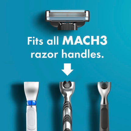 Gillette Mach3+ Replacement Cartridges 8 Count