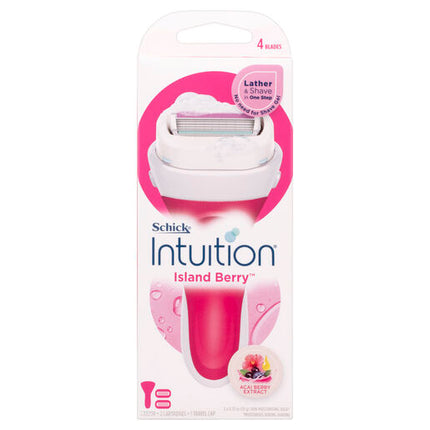 Schick Intuition Island Berry Razor Kit 2pk