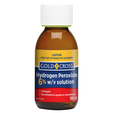 Gold Cross Hydrogen Peroxide 6% 100Ml