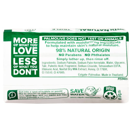 Palmolive Naturals Bar Soap, 10 Pack x 90g, Moisture Care with Natural Milk & Honey