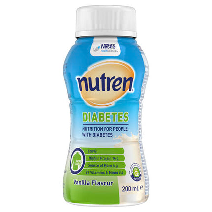 Nutren Diabetes Ready To Drink Bottle 200ml Vanilla