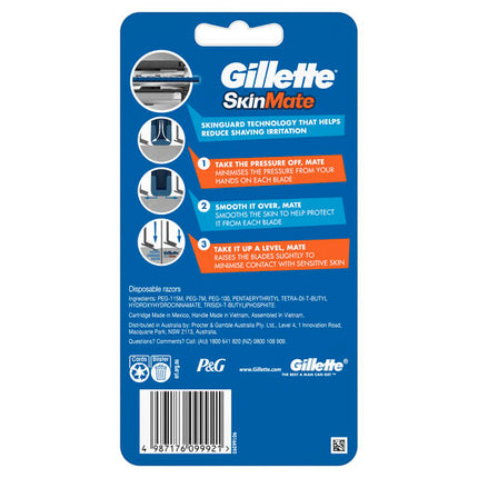 Gillette SkinMate Sensitive Disposable Razor for Men