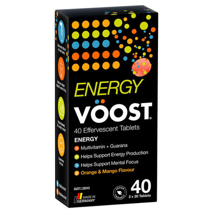 Voost Energy Orange And Mango Effervescent 40 Pack