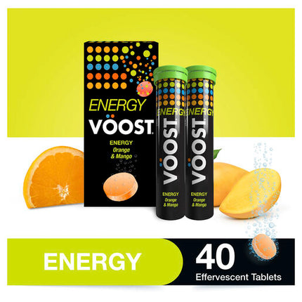 Voost Energy Orange And Mango Effervescent 40 Pack