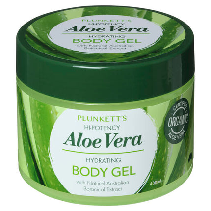 John Plunkett's Hi-Potency Aloe Vera Hydrating Body Gel 400mL