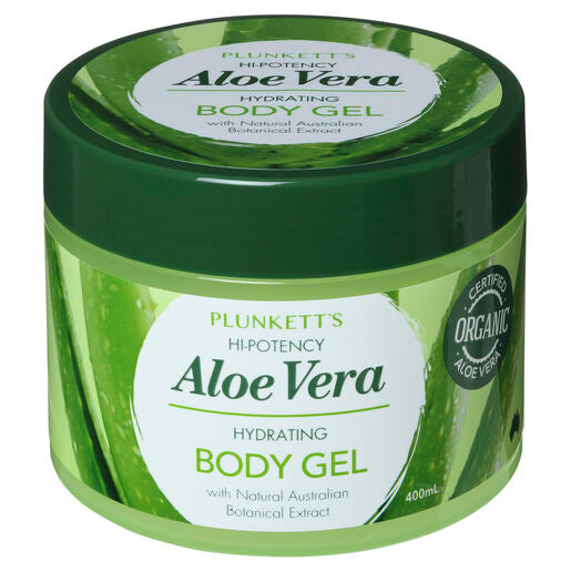 John Plunkett's Hi-Potency Aloe Vera Hydrating Body Gel 400mL