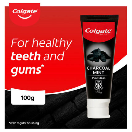 Colgate Nature's Extracts Charcoal Mint Toothpaste, 100g, Pure Clean