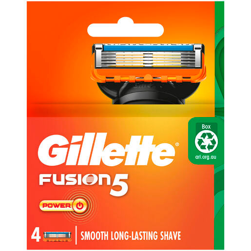 Gillette Fusion Power Razor Blades 4 Cartridges Refills