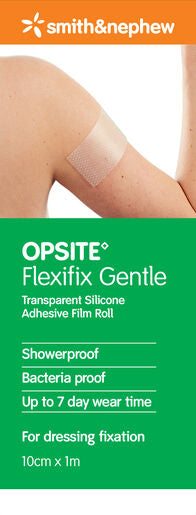 Opsite Flexifix Gentle Transparent Silicone Adhesive Film Roll 10cm x 1m