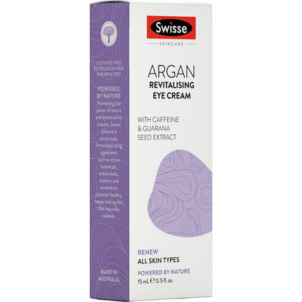 Swisse Skincare Argan Revitalising Eye Cream 15mL
