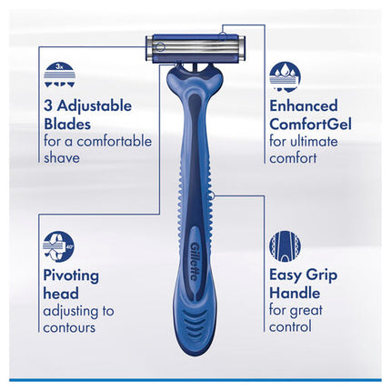 Gillette Sensor3 Comfort 8pk Disposable Razors