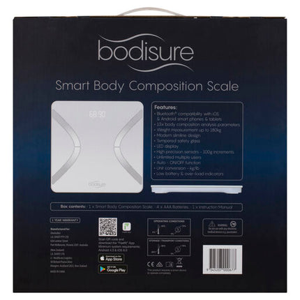 BodiSure Smart Body Composition Scale- White