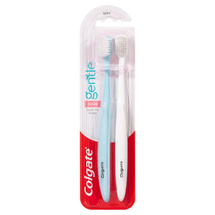 Colgate Gentle Clean Manual Toothbrush, 2 Pack, Soft Bristles