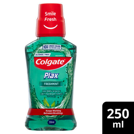 Colgate Plax Alcohol Free Mouthwash Freshmint 250mL