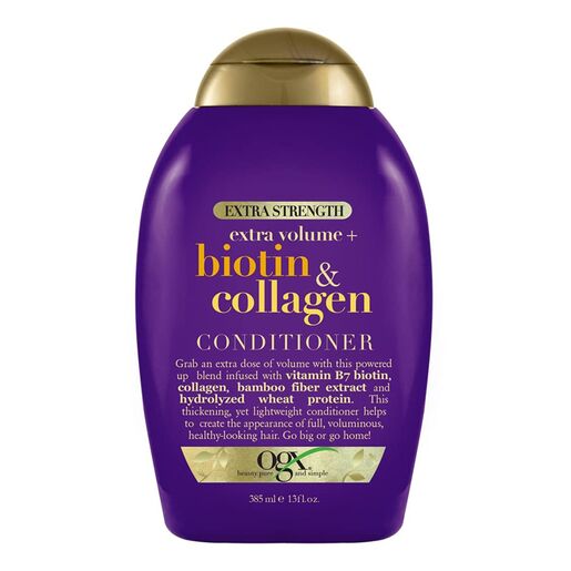 Ogx Extra Strength Extra Volume + Biotin & Collagen Conditioner For Fine Hair 385mL