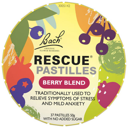 Bach Flower Remedies Rescue Pastilles Berry Blend 50g
