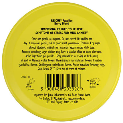 Bach Flower Remedies Rescue Pastilles Berry Blend 50g