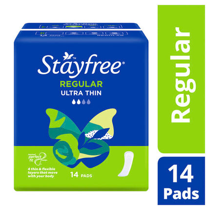 Stayfree Ultra Thin Regular Pads No Wings 14 Pack
