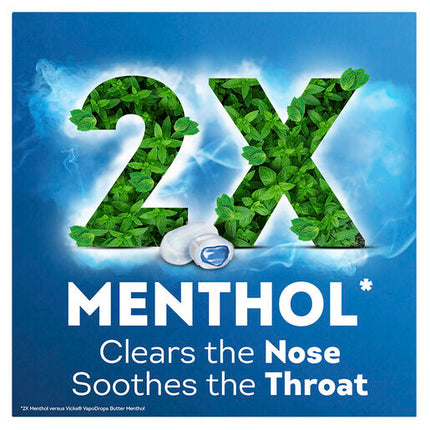 Vicks VapoDrops Xtra Strong 30 Menthol Blast Lozenges
