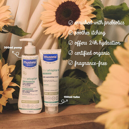 Mustela Stelatopia+ Lipid-Replenishing Cream - for eczema-prone skin - 150ml