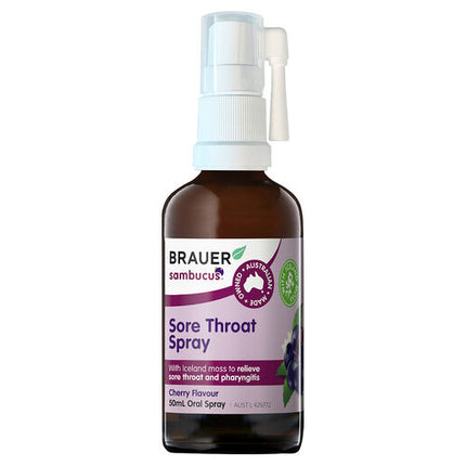 Brauer Sore Throat Spray Adult 50ml