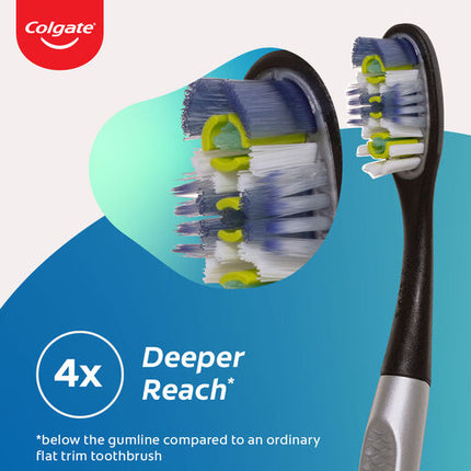 Colgate Infinity Deep Clean Replacement Toothbrush Heads, 2 Pack Soft Bristle Refill