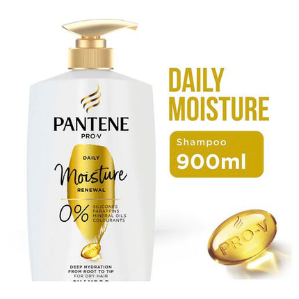 Pantene Pro-V Daily Moisture Renewal Shampoo: Moisturising Shampoo for Dry Hair 900 ml