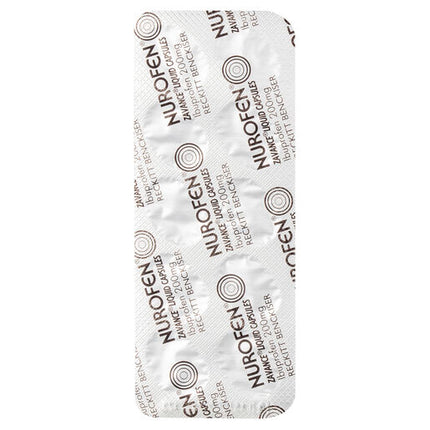 Nurofen Zavance Fast Pain Relief Liquid Capsules 200mg Ibuprofen 10 pack