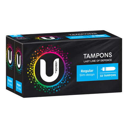 U by Kotex Regular Slim Tampons 32pack