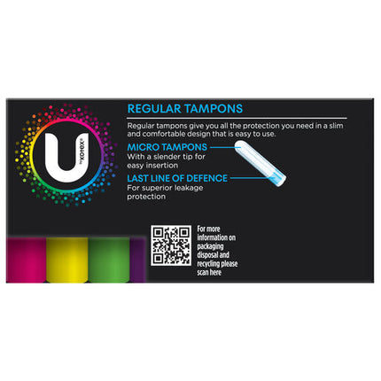 U by Kotex Regular Slim Tampons 32pack