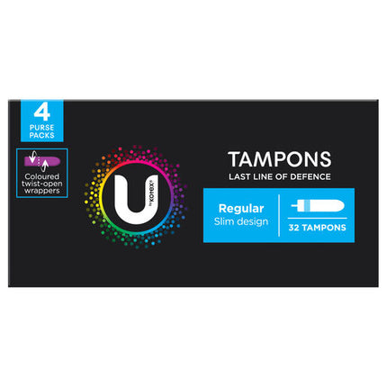 U by Kotex Regular Slim Tampons 32pack