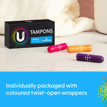 U by Kotex Regular Slim Tampons 32pack