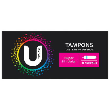 U by Kotex Super Slim Bulk Tampons 32 Pack
