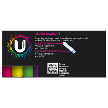 U by Kotex Super Slim Bulk Tampons 32 Pack