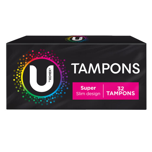 U by Kotex Super Slim Bulk Tampons 32 Pack