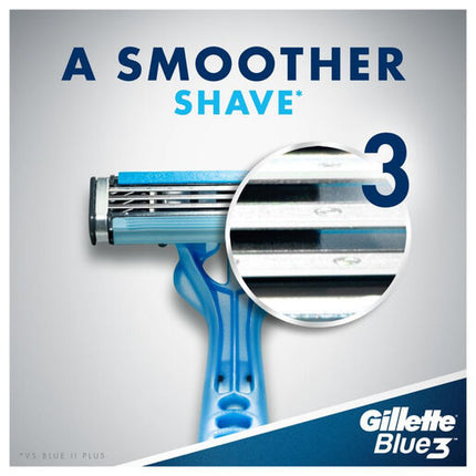 Gillette Blue 3 Disposable Shaving Razors 8 Pack