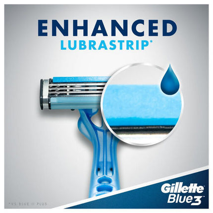 Gillette Blue 3 Disposable Shaving Razors 8 Pack