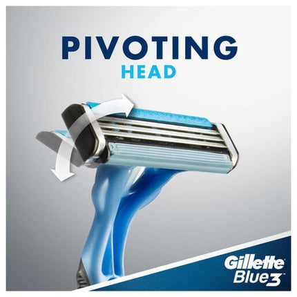 Gillette Blue 3 Disposable Shaving Razors 8 Pack