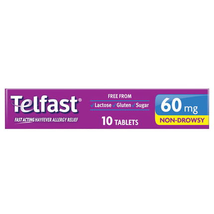Telfast 60mg Non-Drowsy Tablets 10 Pack