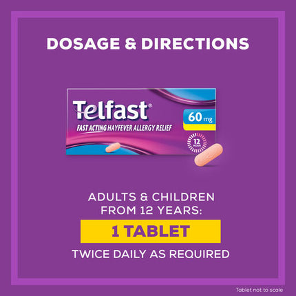 Telfast 60mg Non-Drowsy Tablets 10 Pack
