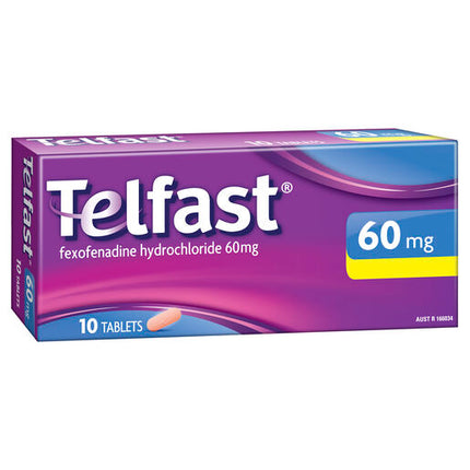 Telfast 60mg Non-Drowsy Tablets 10 Pack
