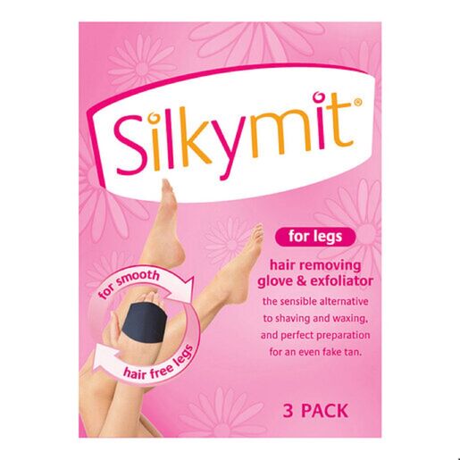 Silkymit Hair Removal Glove and Exfoliator For Legs 3 Pack