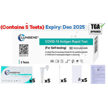 Clungene COVID-19 Rapid Antigen Test 5pk