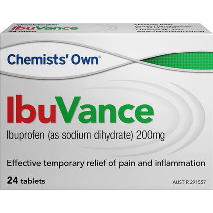 Chemists' Own IbuVance 200mg 24 Tablets